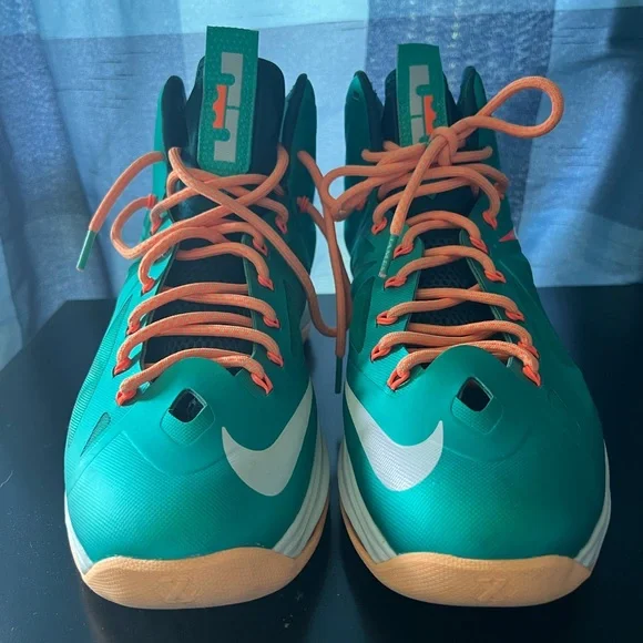Nike Lebron 10 ‘Miami dolphins’ mens sneakers Athletic Shoes